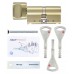 Цилиндр ABLOY Protec 2 CY323 77мм 36х41Т (ключ/тумблер) латунь язычок 3 ключа