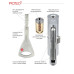 Цилиндр ABLOY Protec 2 CY323 77мм 41х36Т (ключ/тумблер) хром язычок 3 ключа