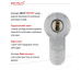 Цилиндр ABLOY Protec 2 CY323 77мм 36х41Т (ключ/тумблер) хром язычок 3 ключа
