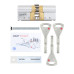 Цилиндр ABLOY Protec 2 CY322 77 31х46 (ключ/ключ) хром шестеренка 3 ключа