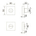 Щиток WC GAVROCHE A3 square чёрный