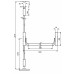 Замок TESA 1950908 NV 900мм 8x8мм N Green