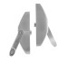 Комплект SANTOS для евакуаційного виходу 1300SS-3 1 Locking SATIN NICKEL/STAINLESS STEEL 900мм 9x9мм із замком J530-T та ручкою B002SS mov