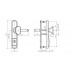 Фурнитура ROSTEX DECOR титан PVD 90мм