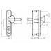 Фурнитура ROSTEX DECOR хром мат. 85мм