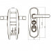 Фурнитура MUL-T-LOCK PLATINUM SH300 никель сатин 85/90мм