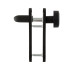 Набор фурнитуры ISEO 032505 72мм 9x9мм Black Набор фурнитуры ISEO 032505 72мм 9x9мм Black