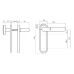 Набор фурнитуры ISEO 032405 72мм 9x9мм Black Набор фурнитуры ISEO 032405 72мм 9x9мм Black
