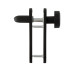 Набор фурнитуры ISEO 032405 72мм 9x9мм Black Набор фурнитуры ISEO 032405 72мм 9x9мм Black