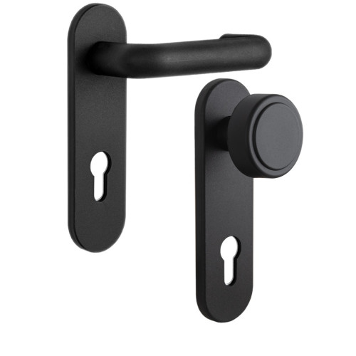 Набор фурнитуры ISEO 032405 72мм 9x9мм Black Набор фурнитуры ISEO 032405 72мм 9x9мм Black