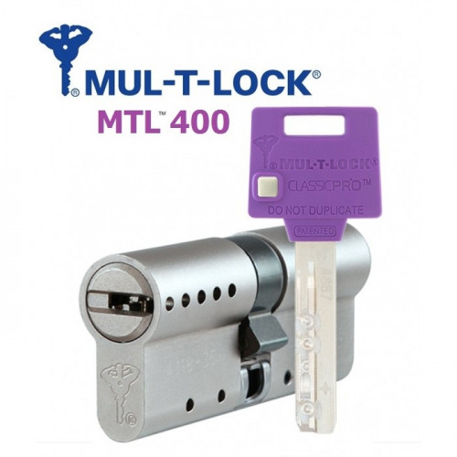 Цилиндр  MTL 400 75 35x40 язычок ник. сатин 3ключа