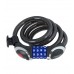 Замок TOKOZ MOTO BLACK кодовый з тросом 100 см