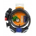 Замок TOKOZ MOTO BLACK кодовый з тросом 100 см
