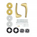 Ручка ABLOY DUETTO 8/002 латунь матовая 