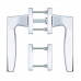Фурнитура ROSTEX KIRA H56 PZ SQUARE Хром 38-45мм