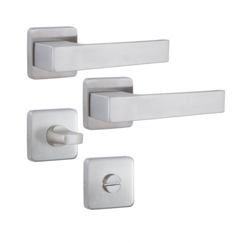 Фурнитура ROSTEX RAVENA H53 WC SQUARE нерж. сталь 38-52мм