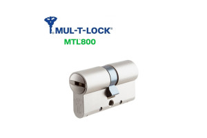 Цилиндр Mul-T-Lock MTL800 80 40x40 язычок никель сатин 3кл