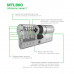 Цилиндр Mul-T-Lock MTL800 80мм 40x40 (ключ/ключ) язычок никель сатин 3 ключа