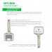 Цилиндр Mul-T-Lock MTL800 80мм 40x40 (ключ/ключ) язычок никель сатин 3 ключа