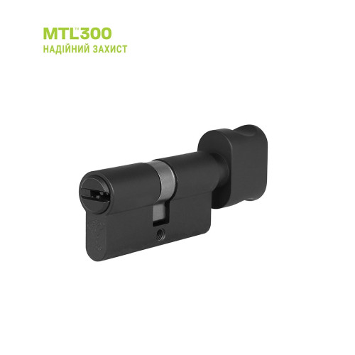 Цилиндр MTL 300 100 45x55T язычок черный 3 ключа
