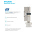 Цилиндр Mul-T-Lock MTL 600 100мм 50x50Т (ключ/тумблер) шестеренка никель сатин 3 ключа