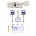 Цилиндр Mul-T-Lock MTL800/MT5+ 100мм 40x60Т (ключ/тумблер) язычок никель сатин 3 ключа