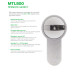 Цилиндр Mul-T-Lock MT5 + 90мм 40x50 (ключ/ключ) язычок никель сатин 3 ключа