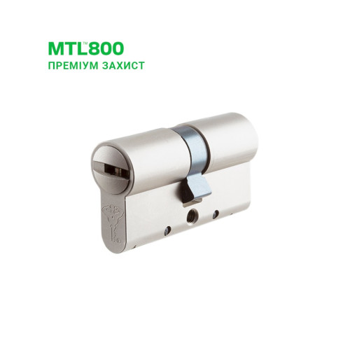 Цилиндр Mul-T-Lock MT5+ 85 40x45 язычок никель сатин 3кл