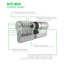 Цилиндр Mul-T-Lock MT5 + 85мм 40x45 (ключ/ключ) язычок никель сатин 3 ключа