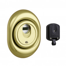 Протектор DISEC MAGNETIС 3G латунь PVD 25мм 3 ключа