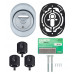 Протектор DISEC MAGNETIС 3G LEVER KEY хром матовий 15мм 3 ключі