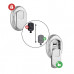 Протектор DISEC MAGNETIС 4G MG3551 хром мат 30мм 3ключа