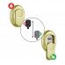 Протектор DISEC MAGNETIС 4G MG3551 латунь PVD 30мм 3ключа