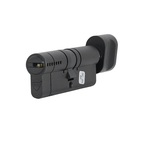 Цилиндр RB KEYLOCX 80мм 40x40Т язычок чёрный 5 ключей