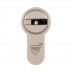 Цилиндр RB KEYLOCX 80мм 35x45Т язычок никель сатин 5 ключей