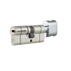 Цилиндр RB KEYLOCX 62 31x31Т CR язычок ник. сатин 5кл