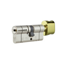 Цилиндр RB KEYLOCX 62 31x31Т SB язычок ник. сатин 5кл