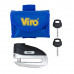 Замок VIRO MOTO HAMMER STAINLESS STEEL 2ключа