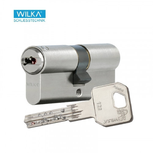 Цилиндр WILKA 3600 CARAT S3 100 50х50 никель язычок 3кл