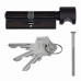 Цилиндр WILKA 1405 A S150 90мм 50х40Т (ключ-тумблер) чёрный язычок 3ключа