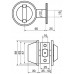 Замок MUL-T-LOCK Dead Bolt DBM Classic Pro антична бронза 3 ключі