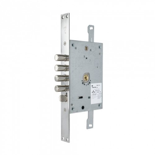 Замок врезной MUL-T-LOCK OFMPB10328L хром BS65 
