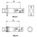 Замок ABLOY Dead Bolt ME153 хром 3 ключи   
