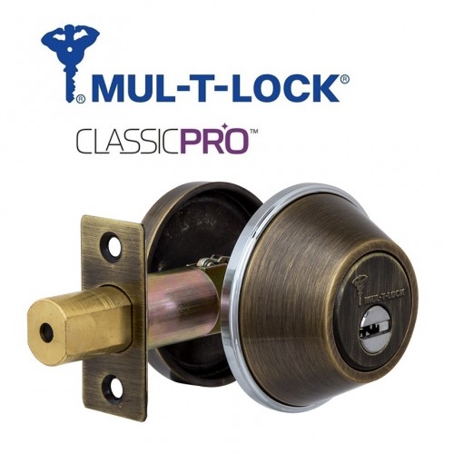 Замок MUL-T-LOCK  DBM Classic Pro антична бронза 3кл
