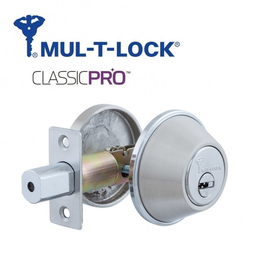 Замок MUL-T-LOCK DBM Classic Pro нікель сатин 3кл