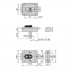 Замок электромеханический VIRO V97 8973.0712.1 BS50/80мм T3 12VAC NC CYL_3KEY