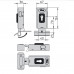 Замок електромеханічний VIRO V06 BS70мм T1/T2 DIN 12VAC NC GATE  V96 SS 