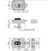 Замок электромеханический VIRO V9083.0794 BS50/80мм T1/T2 12VAC NC GATE SS 3ключа