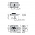 Замок электромеханический VIRO V9083.0794P BS50/80мм T1/T2 12VAC NC CYL_3KEY GATE Black