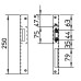 Обратная планка VIRO 1094 iW NICKEL PLATED STEE RH 7755.1094.1.78 (UKR_RIGHT T1/T4)